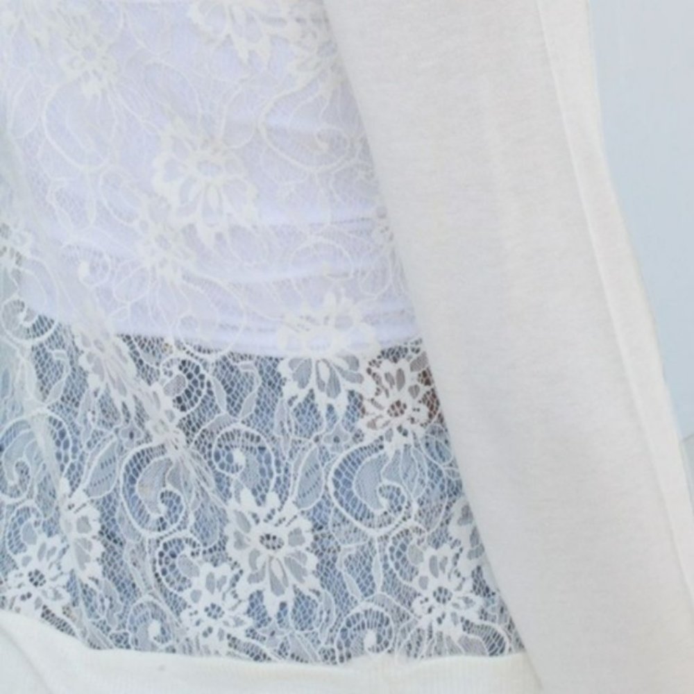 Ivory Lace Cardigan - Picture 3 of 3